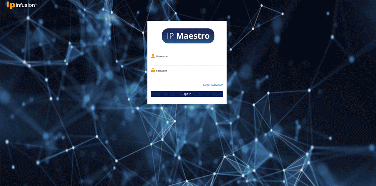 IP Maestro Software User Interface